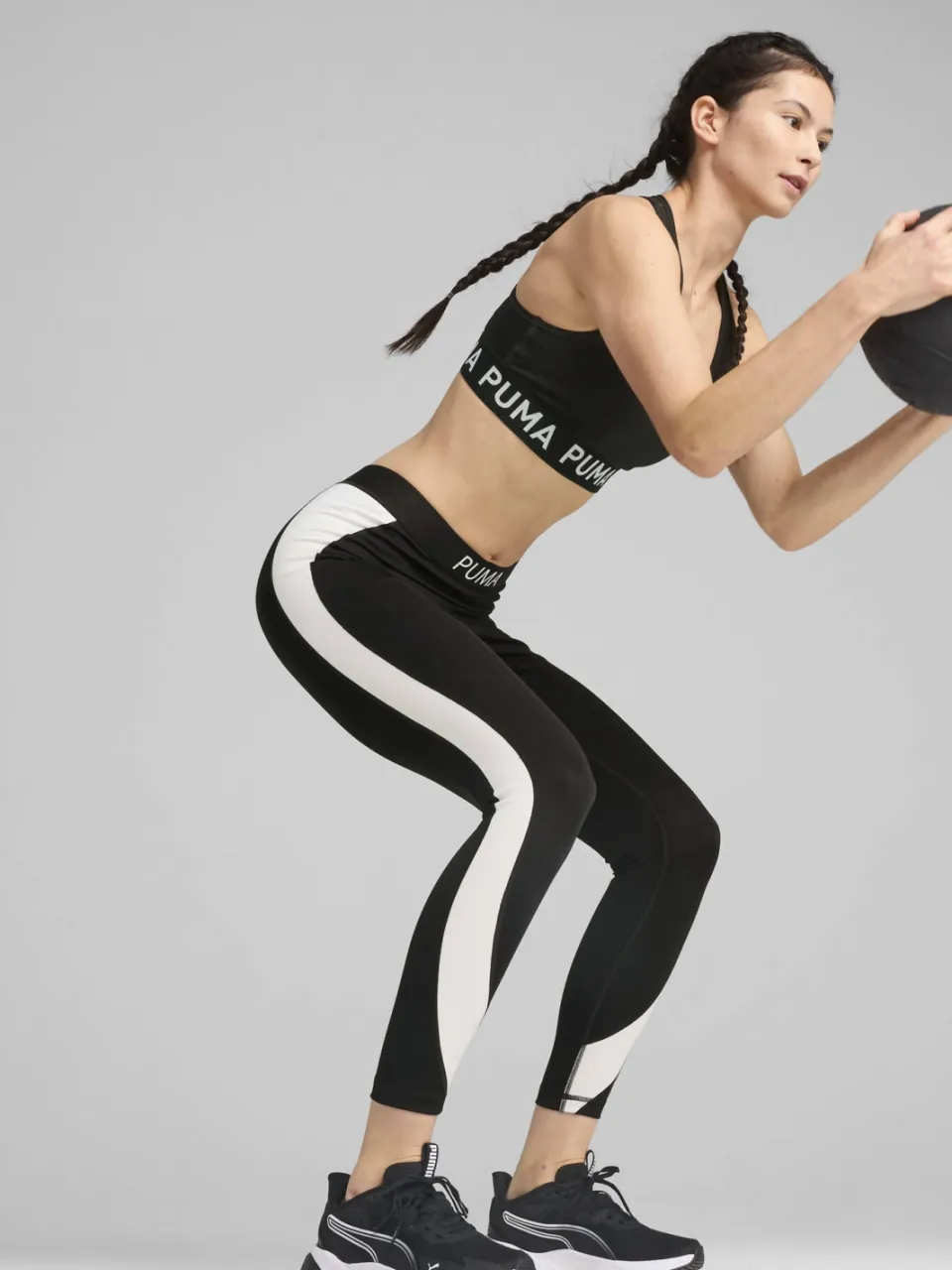 Puma sport-bh medium support zwart, foto 3