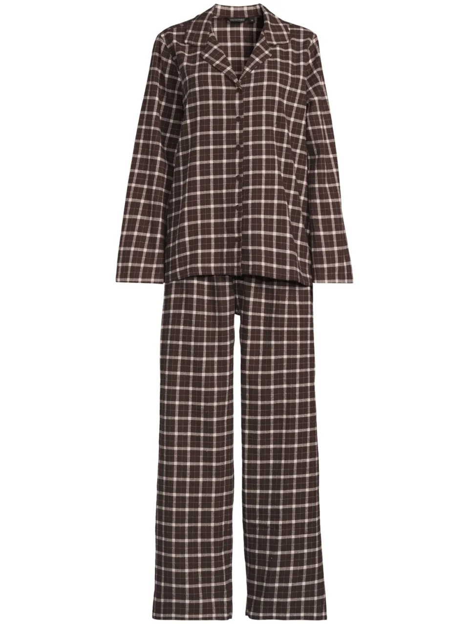 Dreamcovers flanel pyjamaset bruin/oudroze, foto 2