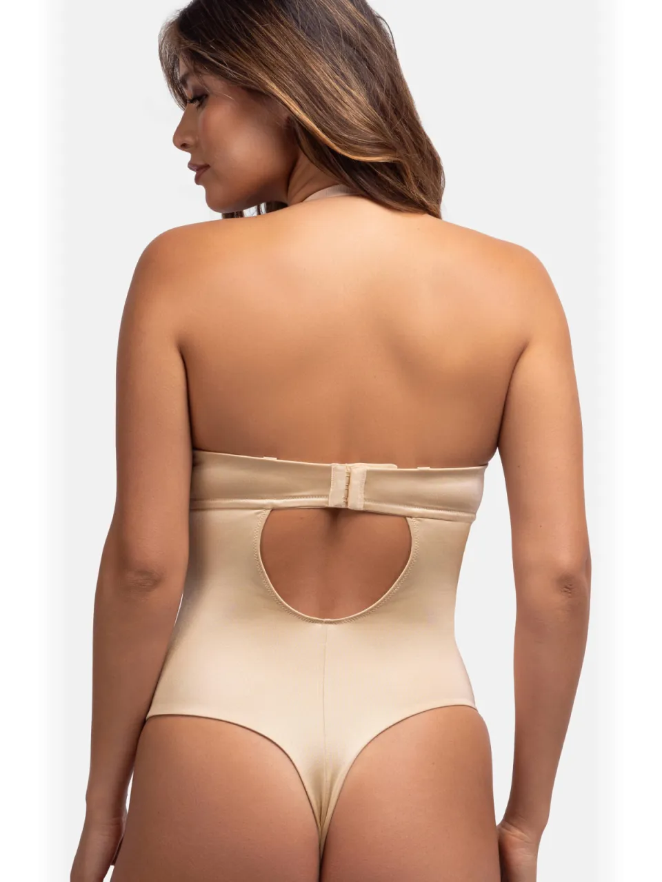 Dorina strapless corrigerende stringbody Sublime Sculpt beige, foto 4