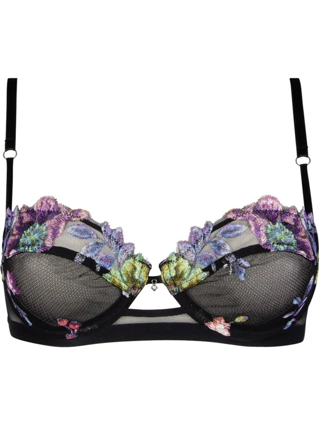 Lise Charmel Flora Aura - 1/2 cup Balconette BH - ACH3019 - EU 75C / FR Zwart