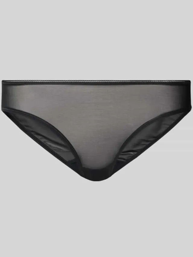 Hanro Slip met elastische tailleband model 'SmoothIllusion' Zwart