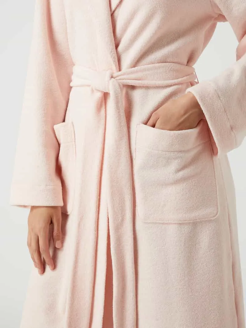 Hanro Badjas van badstof, model 'Robe Selection' lichtroze, foto 4