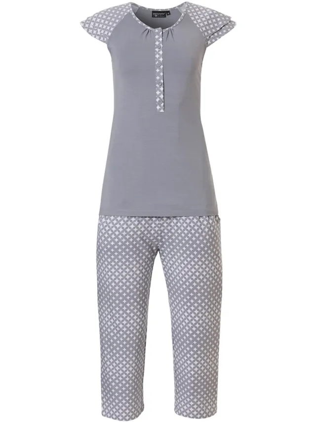 Pastunette Grijze zomer pyjama Pastunette Grijs