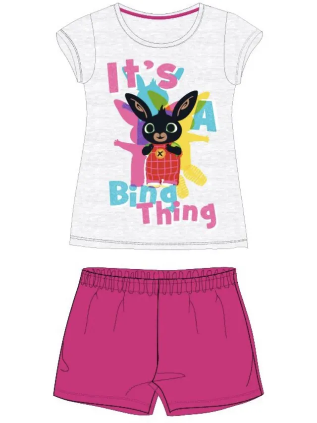Nickelodeon Bing Shortama Katoen Roze
