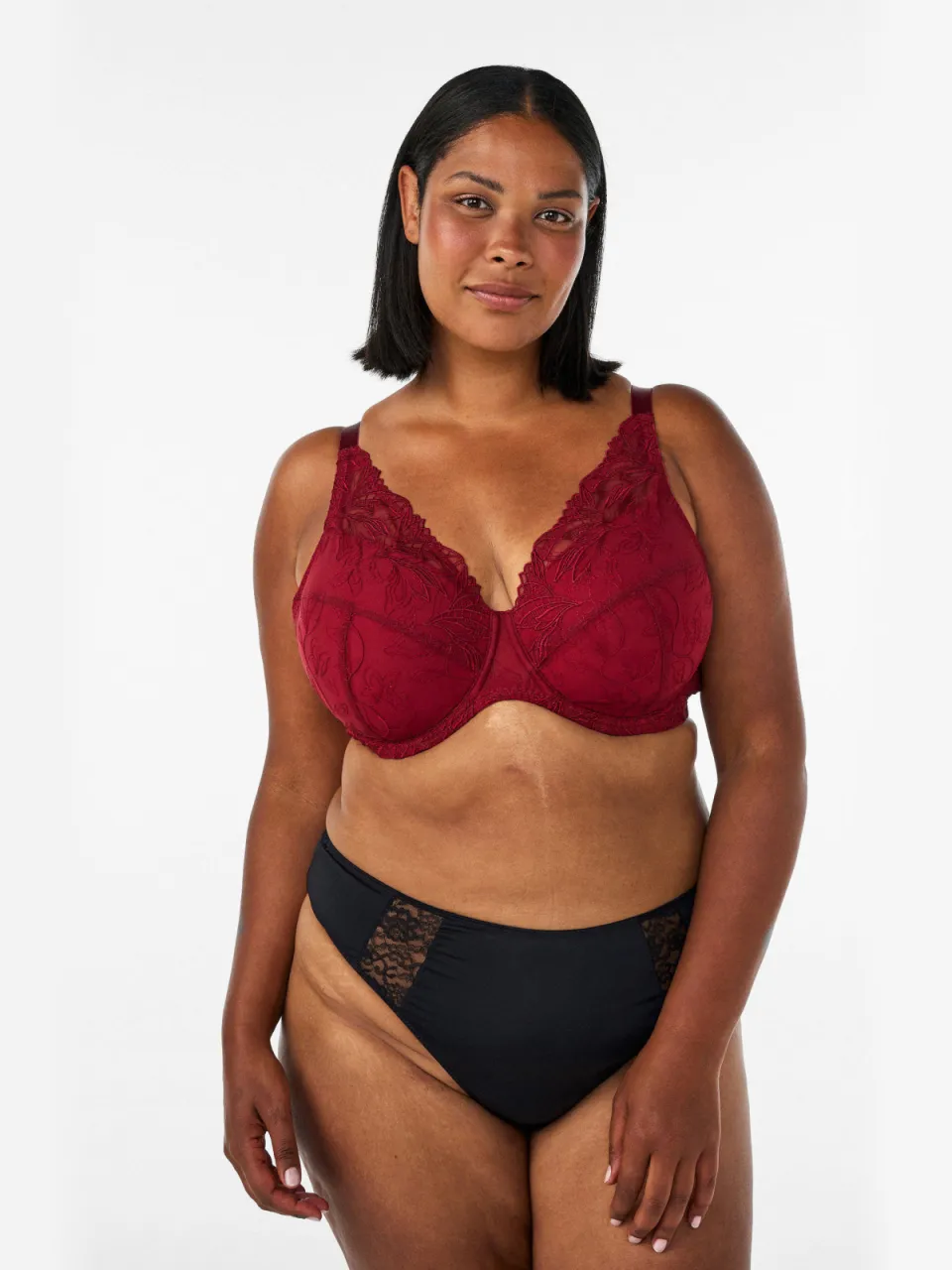 Zizzi Lemily voorgevormde beugel-bh rood, foto 4