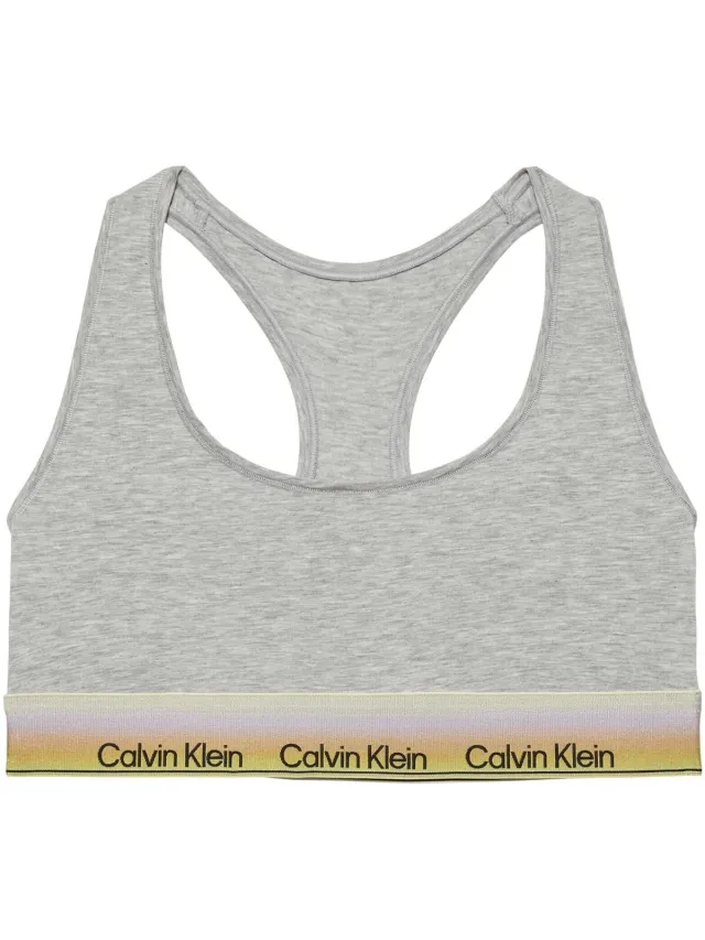 Calvin Klein Unlined Bralette zwart Grijs