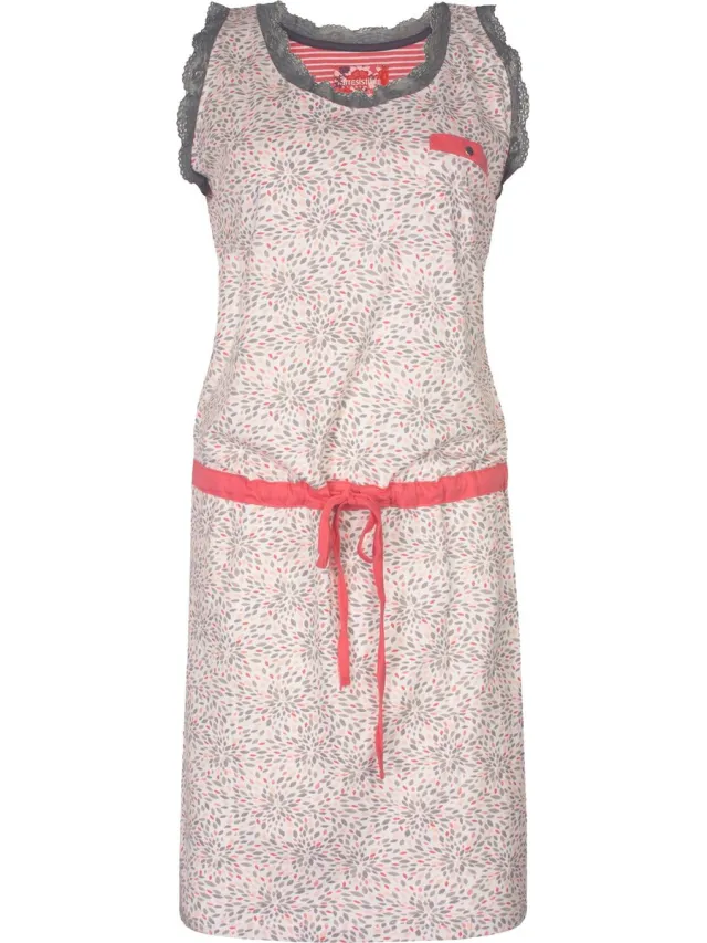 Irresistible Dames Nachthemd - 100% Katoen - Beige
