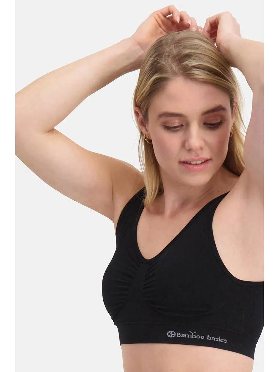 Bamboo Basics Fleur voorgevormde bh zwart