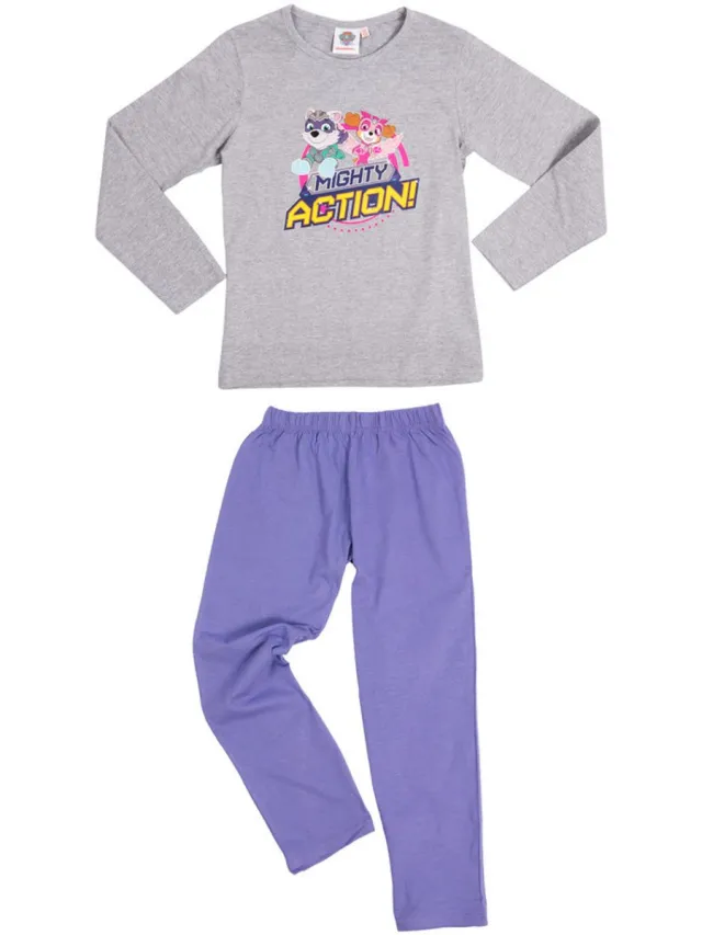PAW Patrol Pyjama - Katoen - Grijs/Lila