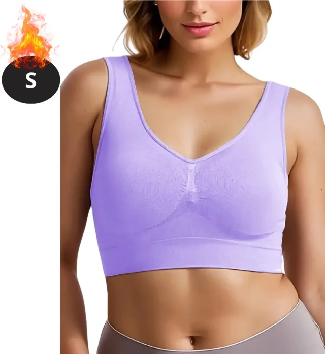 Nivard BH Zonder Beugel - Zonder Bandjes - Push-up Bh's - Comfort Beha - Gemengd - Comfortabel - Paars