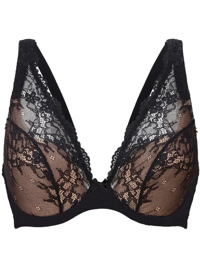 LingaDore DAILY Triangel plunge BH Black taupe