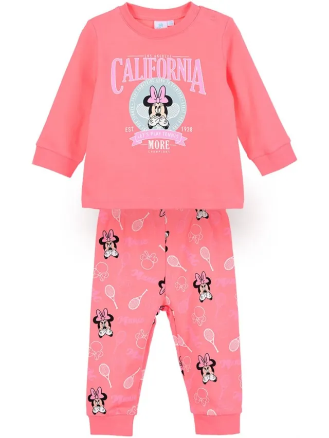 Disney Minnie Mouse Pyjama - Katoen - California - Roze - 36 Maanden