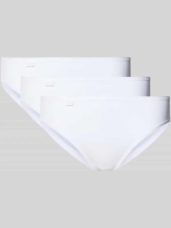 Sloggi Slip met labeldetail in een set van 3 stuks Wit