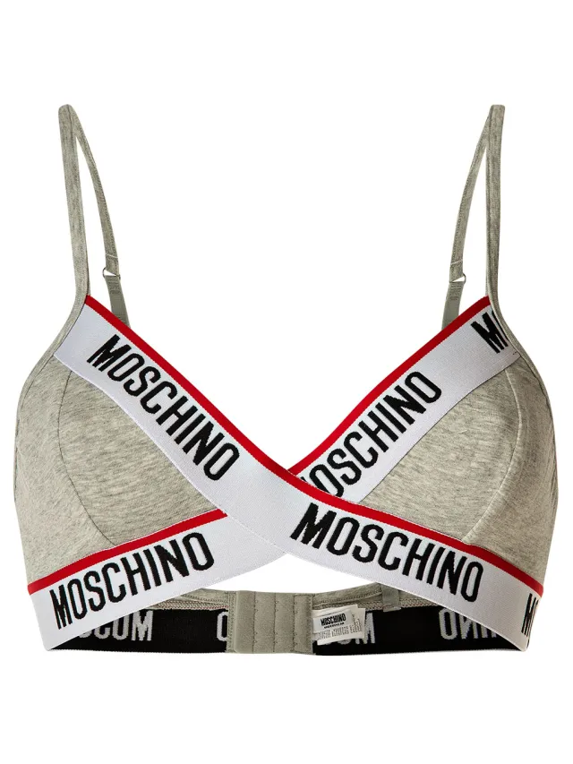 Moschino Beha Katoen Stretch Grijs