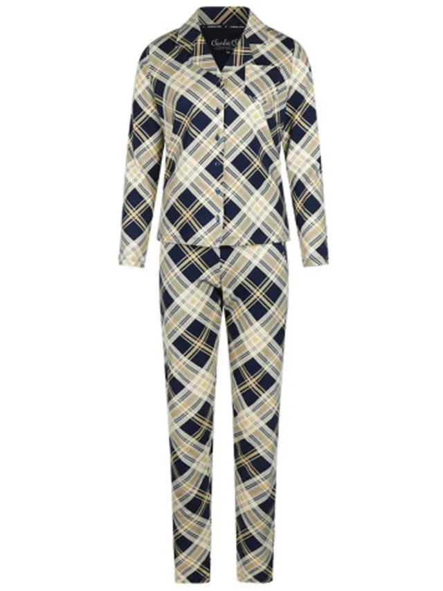 Charlie Choe Dames Pyjama Naval Academy Blauw