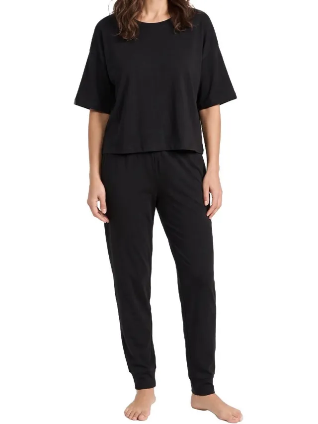 Marc O'Polo Dames pyjama Cotton zwart