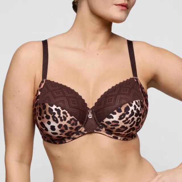 PrimaDonna Twist Giganni Beugel Bh 0142620 Leopard Bloom - maat EU 80B / FR Bruin
