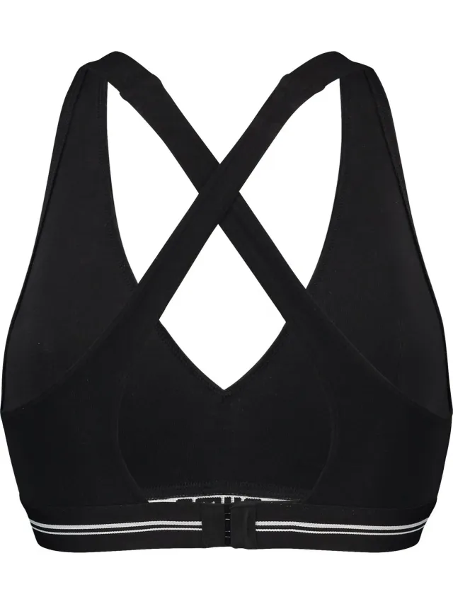 Puma Dames Top met Padding en Gekruiste Bandjes op de Rug - 1-Pack Zwart