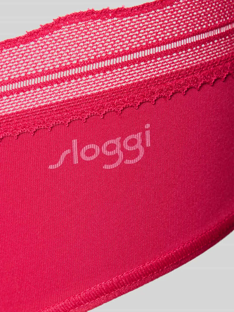 Sloggi Slim fit slip met kant felroze, foto 3