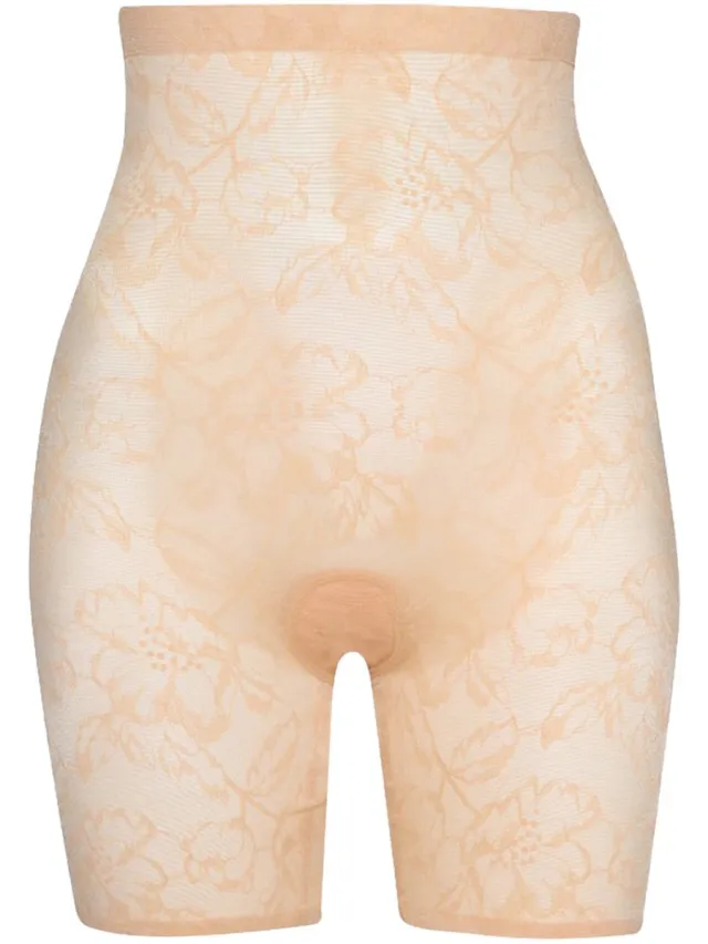 Bye Bra Kanten High Waist Shaping Short Beige