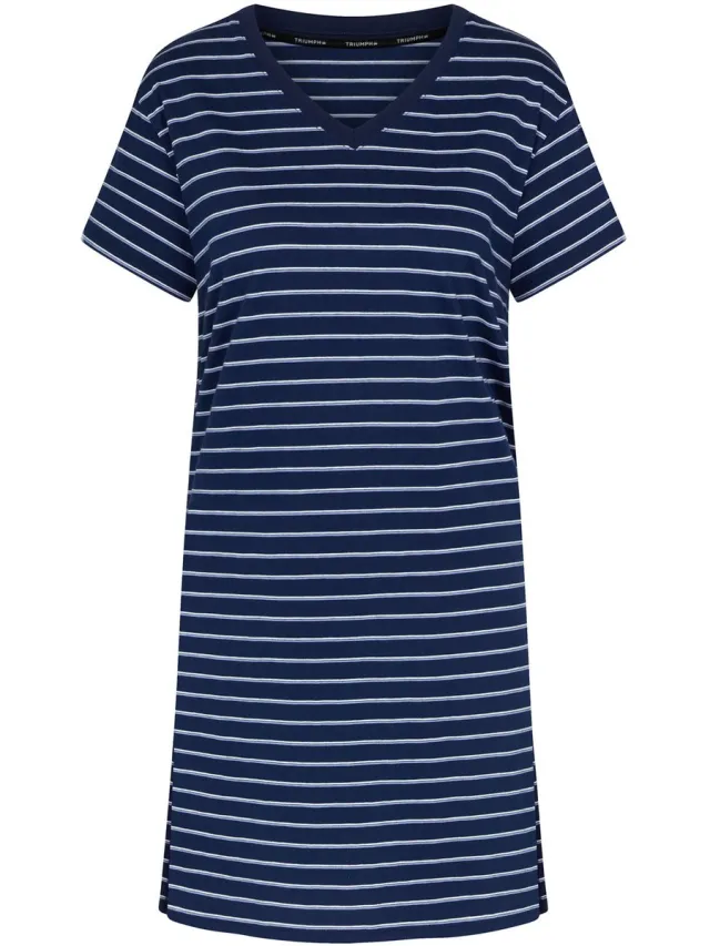 Triumph Nachthemd Red Label Nightdresses BLUE - DARK COMBINATION