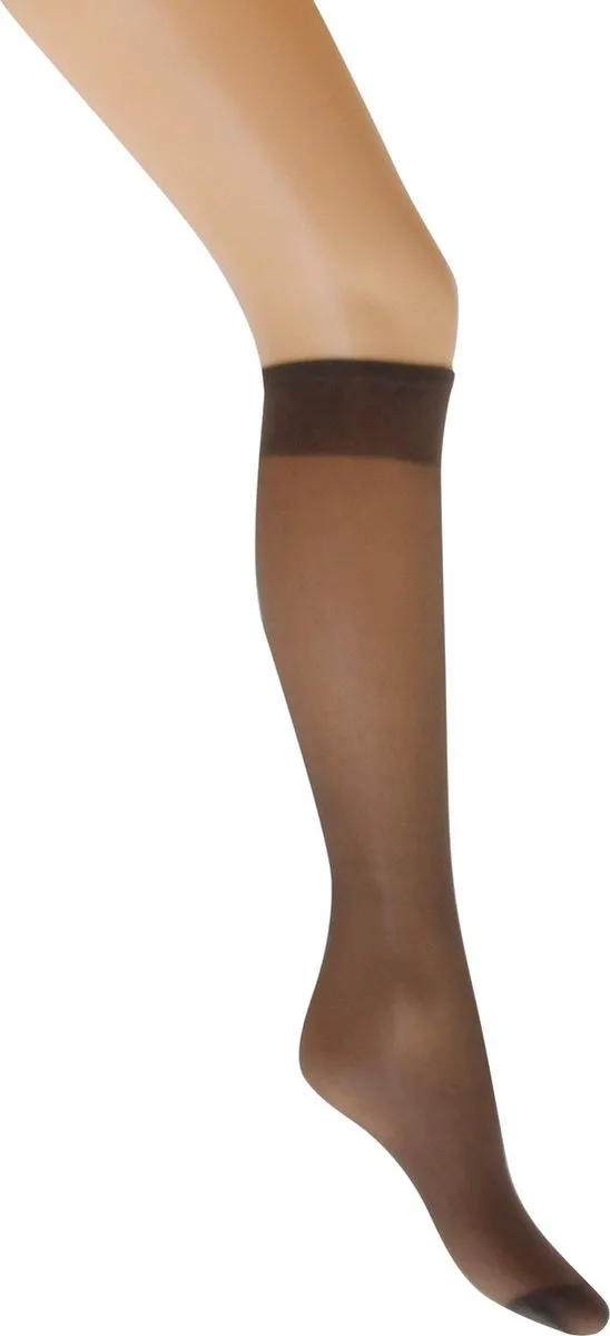 Marianne Kniekousje Marianne 20denier mousse 2Paar Graphite-ONE ( 1mt) bruin