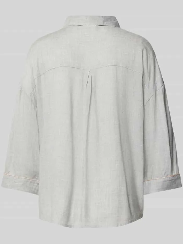 CCDK Copenhagen Pyjamabovendeel met steekzakken, model 'Sonja' middengrijs, foto 2