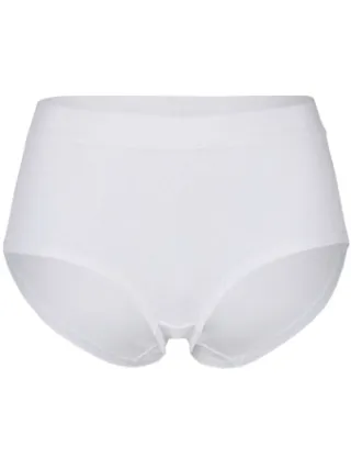 Pierre Robert Organic Cotton high waist brief wit Zwart,Wit