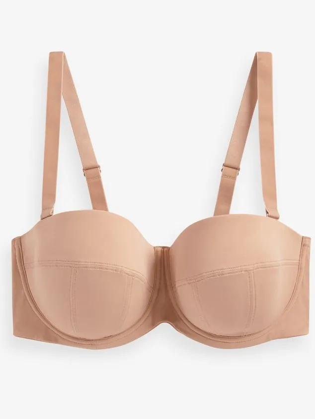 Next Dames - F-K Ultimate Support licht gewatteerde multifunctionele strapless BH - Naturel Praline Nude