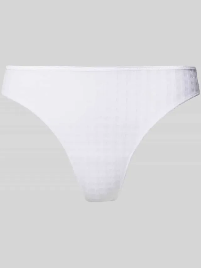 Marie Jo String met structuurpatroon model 'Avero Thong' Wit