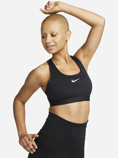 Nike dri-fit swoosh women's medium zwart