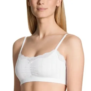 Calida Etude Toujours Top bralette wit Zwart,Wit