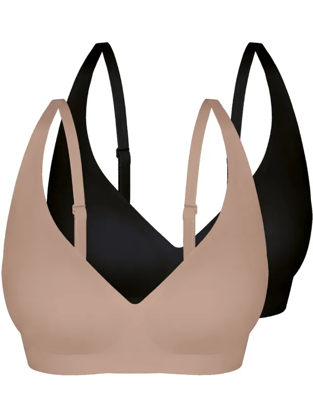 Sassa Voordeelpak van 2 bh-vullingen Bonded Micro sand-black