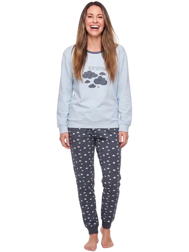 Kisses And Love KLP1 pyjamaset lichtblauw