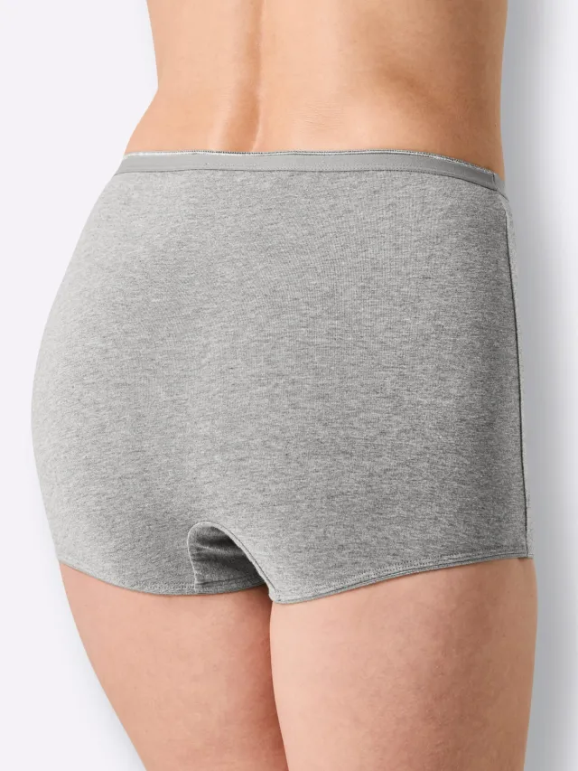 Panty 2x grijs gemêleerd + 2x antraciet gemêleerd