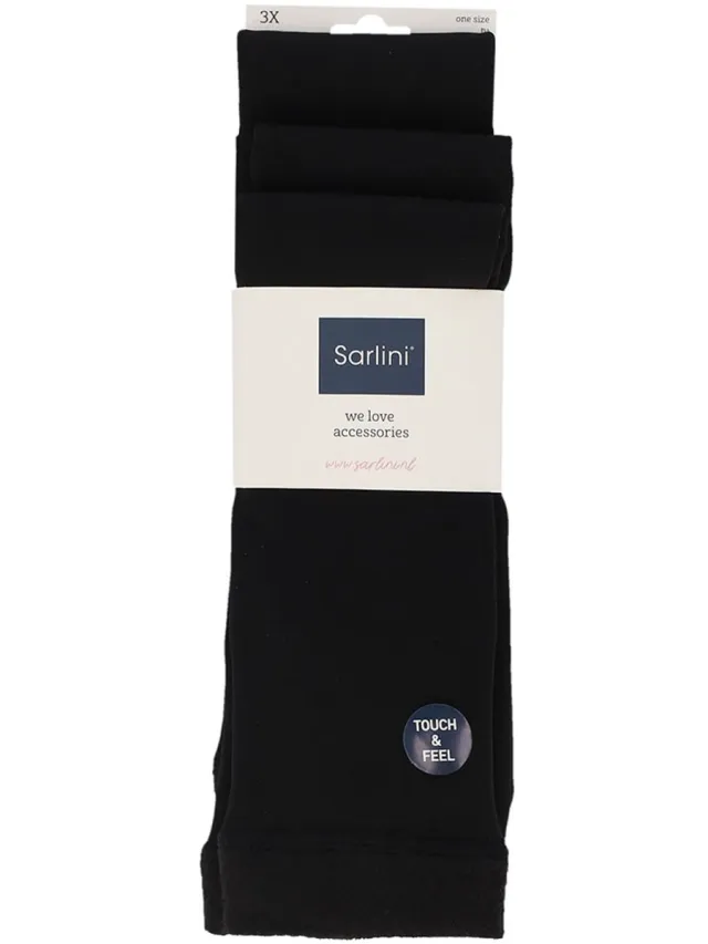 Sarlini Kniesokken Ladies Fleece - 3-pack zwart