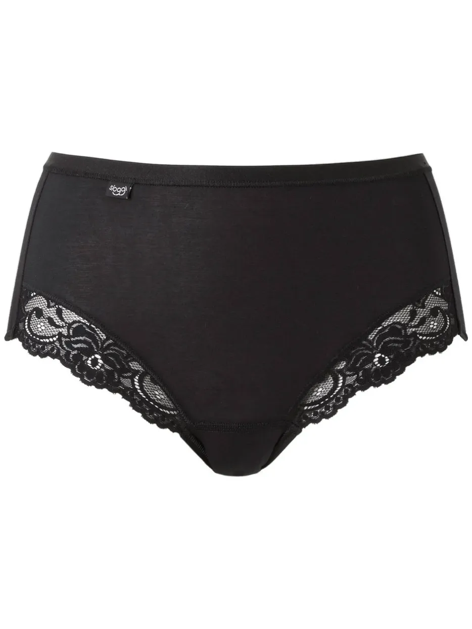 Sloggi Romance maxislip met kant zwart, foto 2