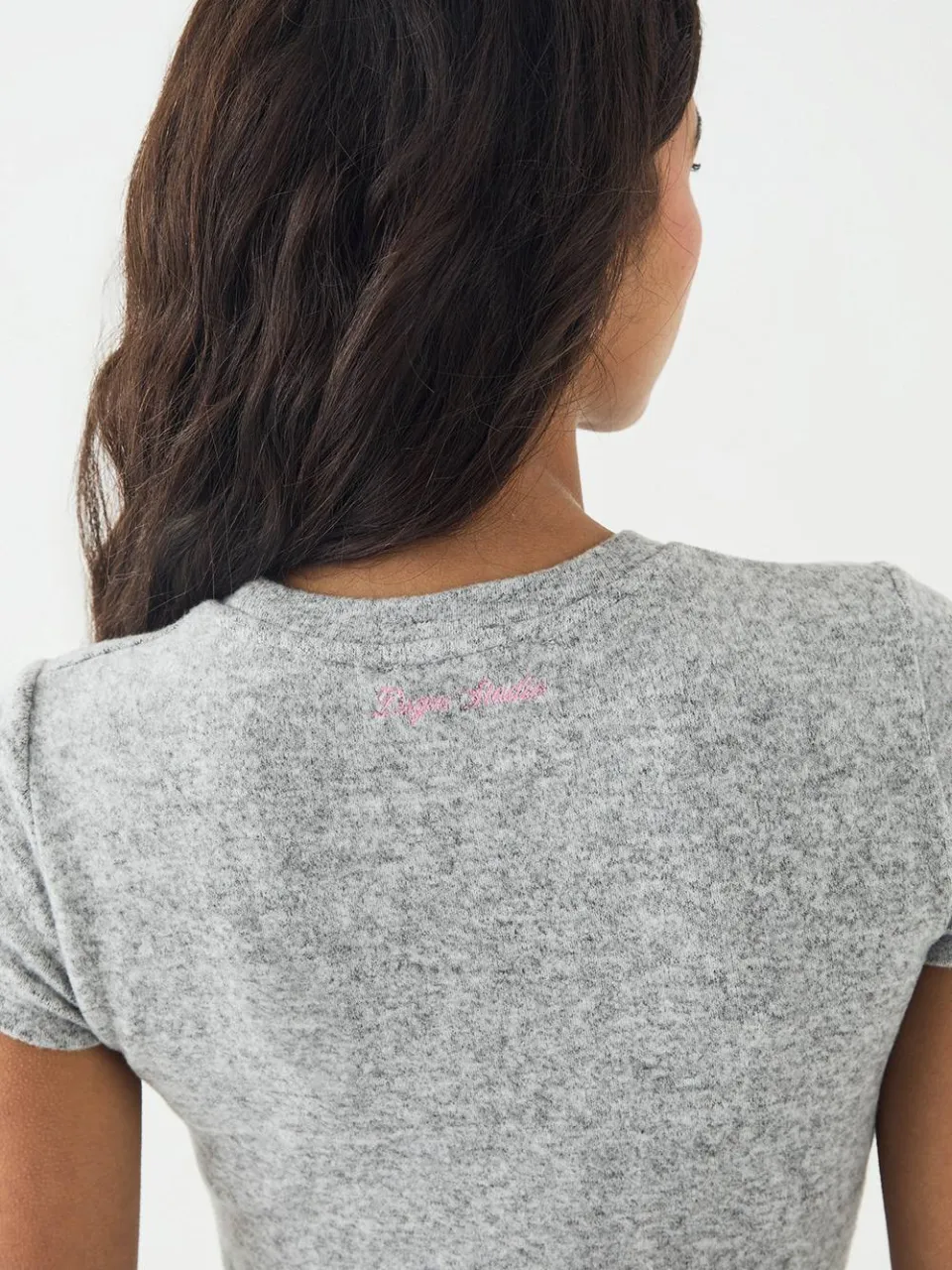 Dames DSGN Studio Lounge Loose Fit T-Shirt asgrijs, foto 5
