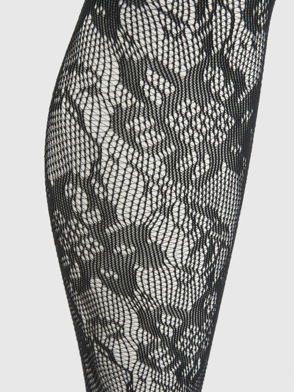 boohoo Dames Zwarte Panty Met Verspreide Bloemen Visnetmotief, foto 3