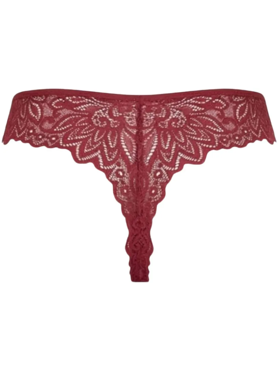 Moodies Undies licht absorberende kanten menstruatiestring rood, foto 3