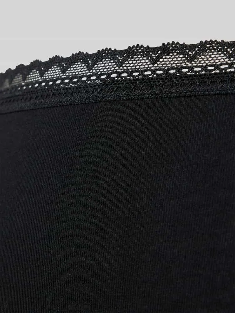 Schiesser Slim fit slip van katoenmix in set van 3 zwart, foto 3