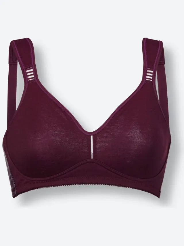 comfortbeha zonder beugel bordeaux, foto 2
