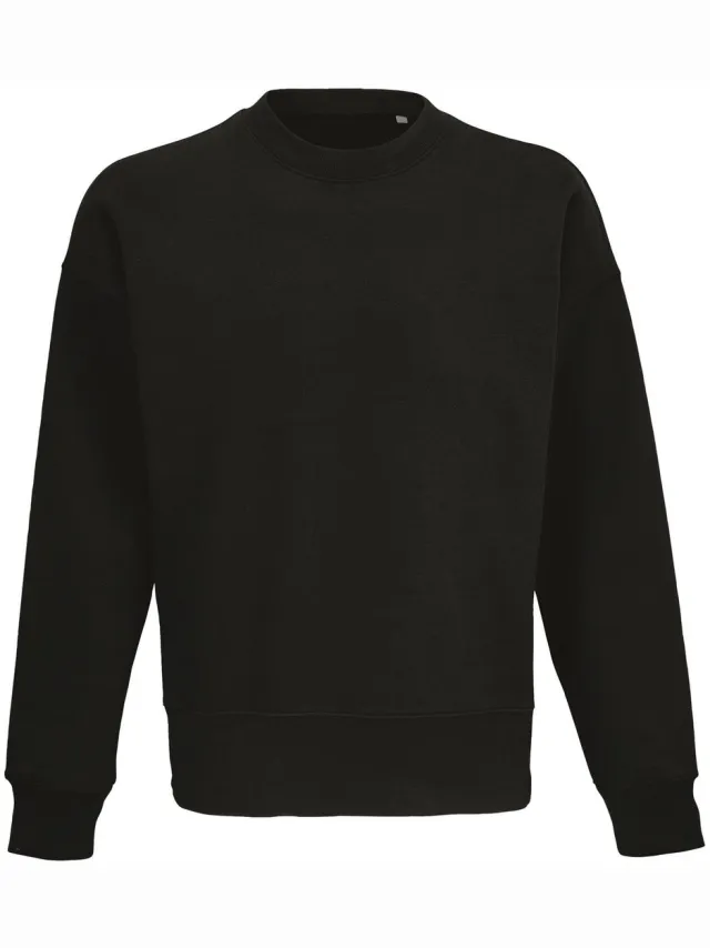 Sol's Unisex Round-Neck Sweatshirt Authentic L04043 - Black