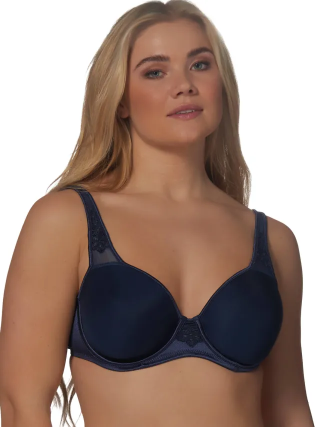 Elbrina Spacer voorgevormde T-shirt-bh met beugel donkerblauw