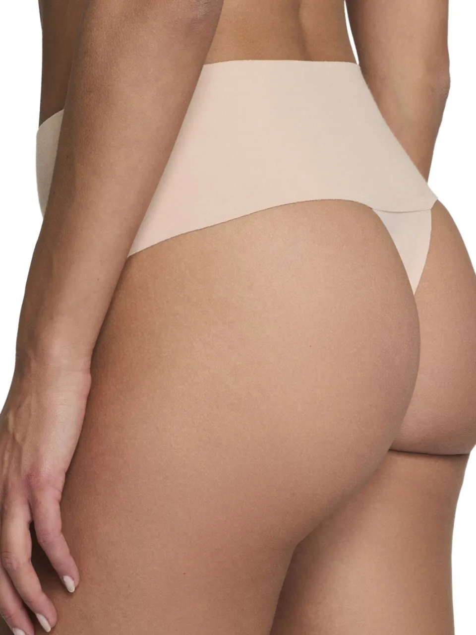 SPANX Undie-tectable corrigerende string Supima Cotton lichtbeige beige, foto 3