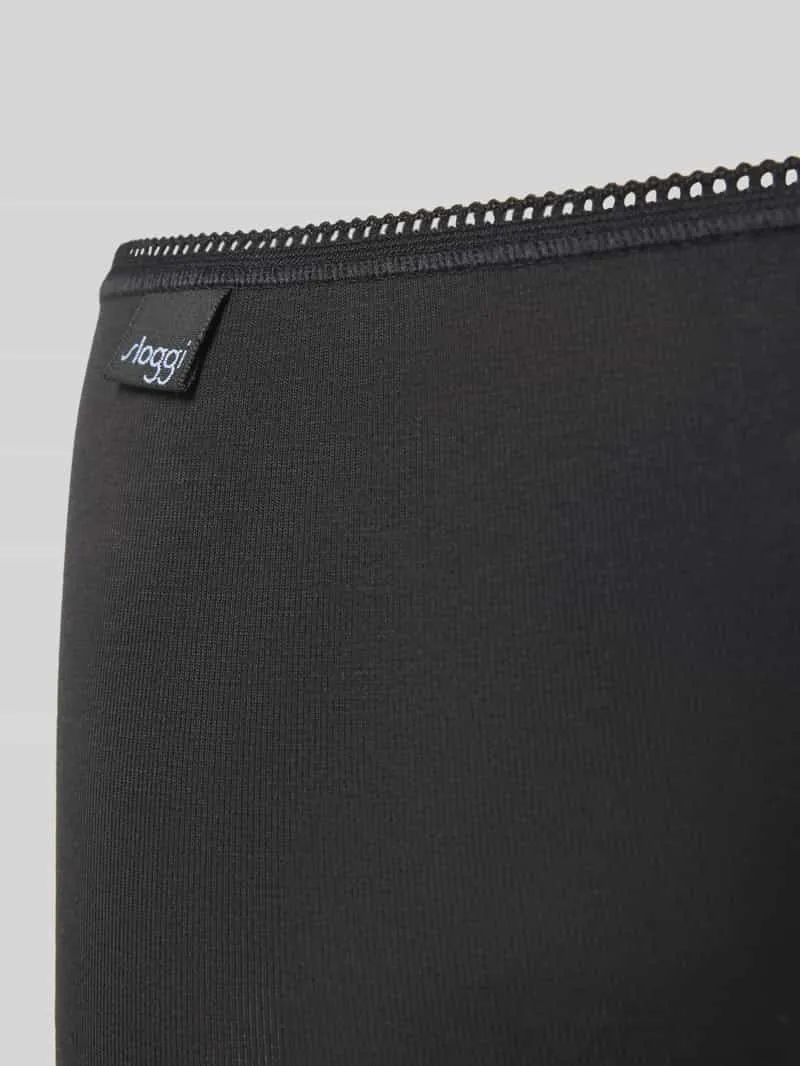 Sloggi Slim fit slips met logopatch in een set van 3 stuks zwart, foto 3