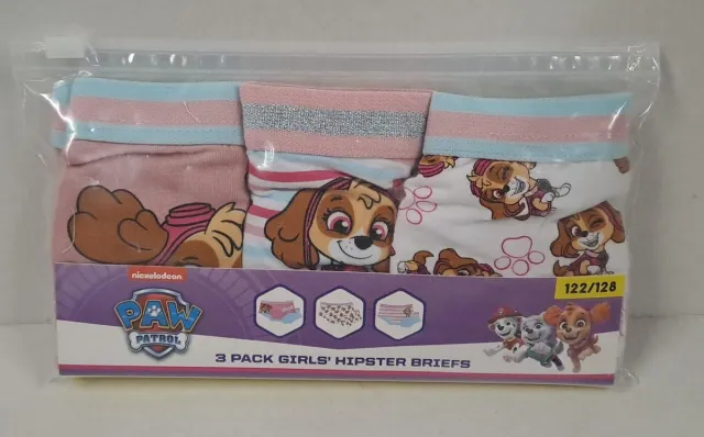 PAW Patrol Skye Hipster-128 3 stuks Licht roze, licht blauw en wit