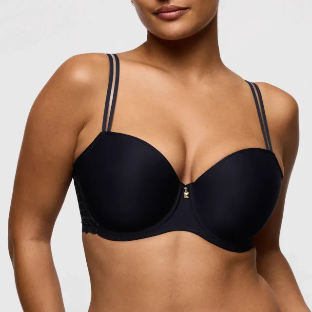 PrimaDonna Twist Twist Side Voorgevormde Balconette Bh 0242572 Charbon - maat EU 85F / FR Zwart