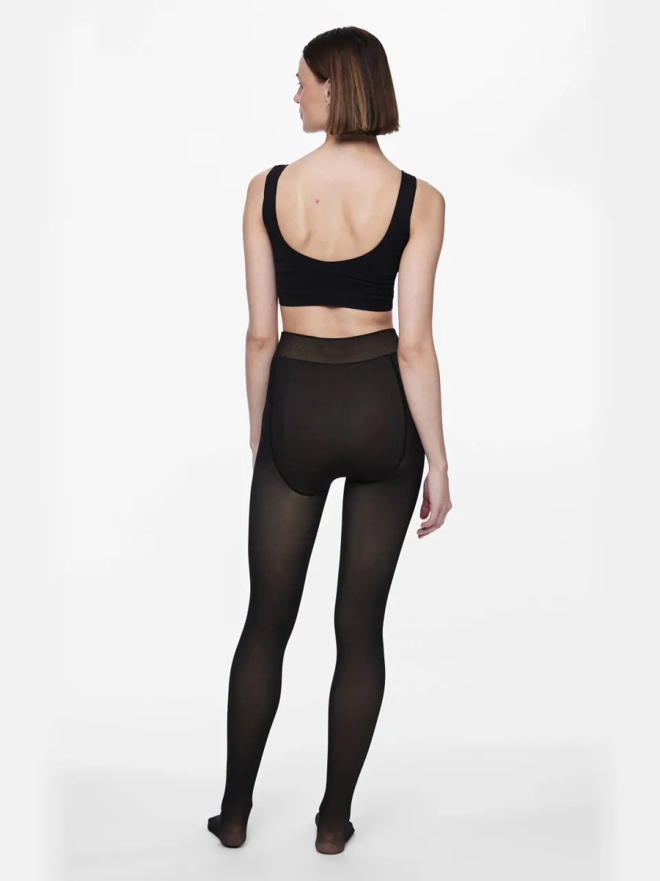 Pieces PCSOPHIE fleece panty zwart, foto 4