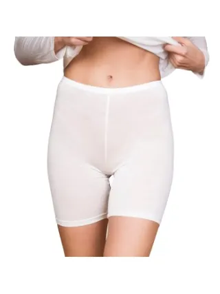Lady Avenue Silk Jersey Short Tights Zwart,Beige,Wit